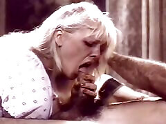 Vintage Threesome of Two Hot MILFs with Hairy Pussy Fucking and Making a Big Cock Cum with a Handjob