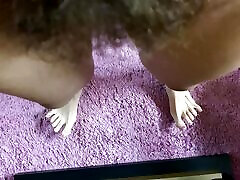 Hairy bush closeup pov homemade
