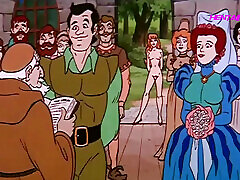 Little Red Riding abby cross black - Queens Castle Gangbang Scene - Vintage Cartoon Porn