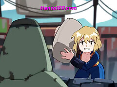 amwf asian guy porn Girl - Teenage Blonde Get Fucked With Robot - Uncensored Cartoon Parody