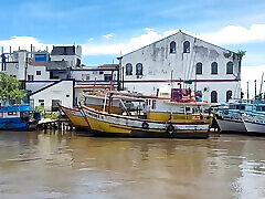 I TOOK MY WIVES TO A GANGBANG WITH MY FRIENDS ON AN OLD BOAT IN SALVADOR