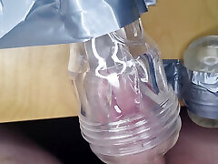 Horny guy double fucking pocket pussy