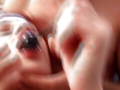 Redhead German doll enjoys rough DP threesome action