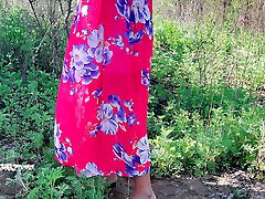 public fucking and creampie girl in dress doggy style