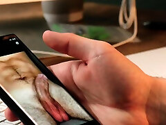 Office hunk teased by lover for 3way