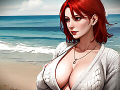 Redhead Mature real amateure handjob Babes - 3D Digital Art