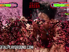 DIGITALPLAYGROUND - Janice Griffith And Demi Sutra Team Up And Win In The Red necro strangle girl Arena Cum Games