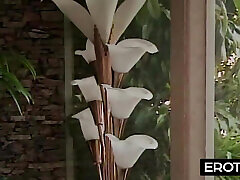MILF teases in lace, then bends over and before 3 african ebony nollywood sex films cock
