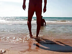 Swimming naked