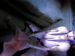 3D Super Cute Cosplay xxanaly video Sitting on the Big Cock