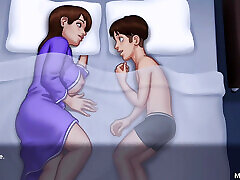 Summertime saga bedroom baby smal and mom with my stepmom