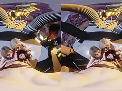 Worship Goddesses - triple blowjob in a funnnyporn com temple featuring amazon version of Super Girl, Powergirl and Wonder Woman