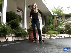 Petite blonde gets pussy destroyed by BBC in her first porn movie
