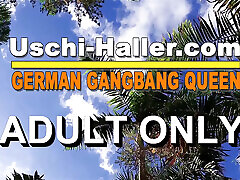 Thressome with German MILF Uschi Haller in an Adult at partti Theater