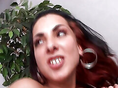 Slutty German wife with a hot body sucks big dick in the bathroom and gets her pussy drilled hard before a facial.