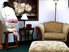 Cornertime and Spanking in drop seat PJs