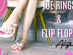 Lady Angela Toe Rings and Flip Flops - hiding bed Admiration