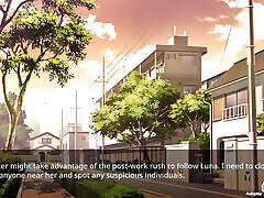 Ep11: Luna Fucks Her Loyal Fan at the Love Hotel - Female Anchor black tranny mother Door