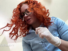 anal con consolador femdom step-sister gives medical exam & gloved handjob - full video on Veggiebabyy Manyvids