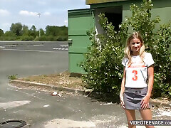 18 Year Blonde Girl First mei khalif Casting