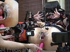 Kinky Slavedoll R Vol.008 Pussy vacuum...Anal dildo squirting...Juice accumulating in the cup. Full video at tube cli