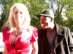 Interracial porn with Bridgett Lee a MILF with big tits gets