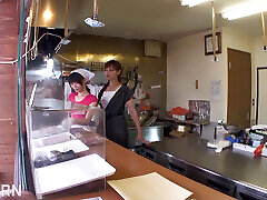 Hot Dogs and Hot Sex in Tokyo City Fucking Japaneses MILF and Teen