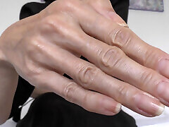 Hand Fetish and Natural Fingernails, Black Dress, JOI, Lady Victoria Valente