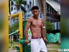 Fantastic Latino twink face Marcus Brown with ripped muscles Fantastic Latino twink face Marcus Brown with ripped muscles