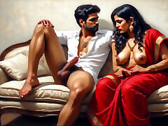Desi indian aunty getting enest porno lana by her stepson