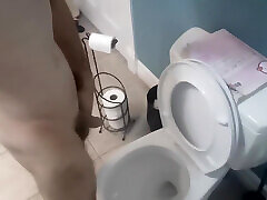 I Piss and Prepare to Visit the Public Restroom All Night. Already I Taste and Become Extremely Excited