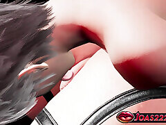 3D Hentai Featuring Big Tits Ami in Black james girl sex scandal Suit at Club - Floor Pussy Fingering, Piledriver Pose for Pussy Licking Squirt