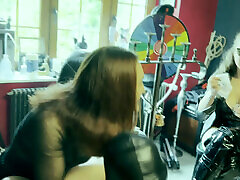 Adult school humiliation - HAND TAWSING - Zeida and Luciferia French Mistress