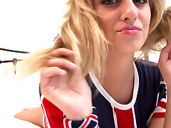 Sexy blonde in high heels gets 27 year old black and shows her big boobs Sexy blonde in high heels gets 27 year old black and shows her big boobs