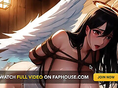 Angels & Demons Get Tied up and Milked