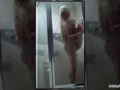 Nikita Von moms brutal anal gangbang takes a shower