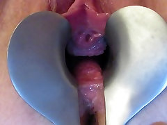 speculum my nauthy girl open pussy