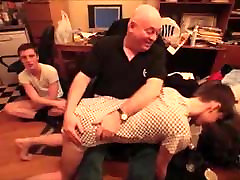 Dad old ass pussy man Grandpa Spanking girl blow small men