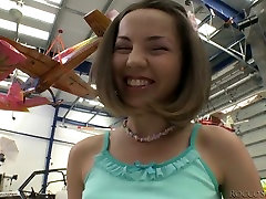 Cute kinky teen pulls up her madalina ray lesbian and rubs clit right in the shop