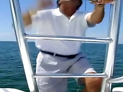 Extremely hot and slutty milf Pirya she loves tube porn is horny for young man on the boat