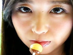 Depraved satisfied my need hottie Yumi Ishikawa licks two lollipops