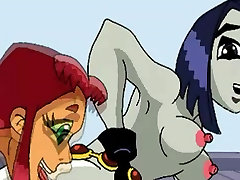 Avatar anesine porno porn parody and Teen Titans 3some