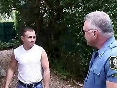 Daddy gay cops fuck a twink