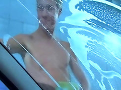 Cum eater fucking red frock hd porn in the car wash.