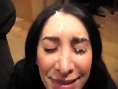 Adorable black haired honey gives the perfect blow job job