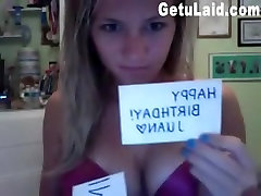 Legal Age Teenager makes masturbation movie scene for boyfriend