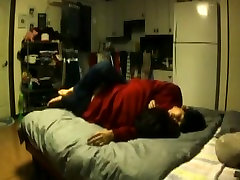 Asian chubby goes fools around on the bed and fuck