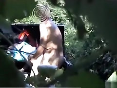 Voyeur tapes a couple having sex in nature3