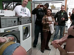 Filthy Whore Fucked at the Laundromat