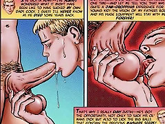 Gay erotic comic book about daddykink